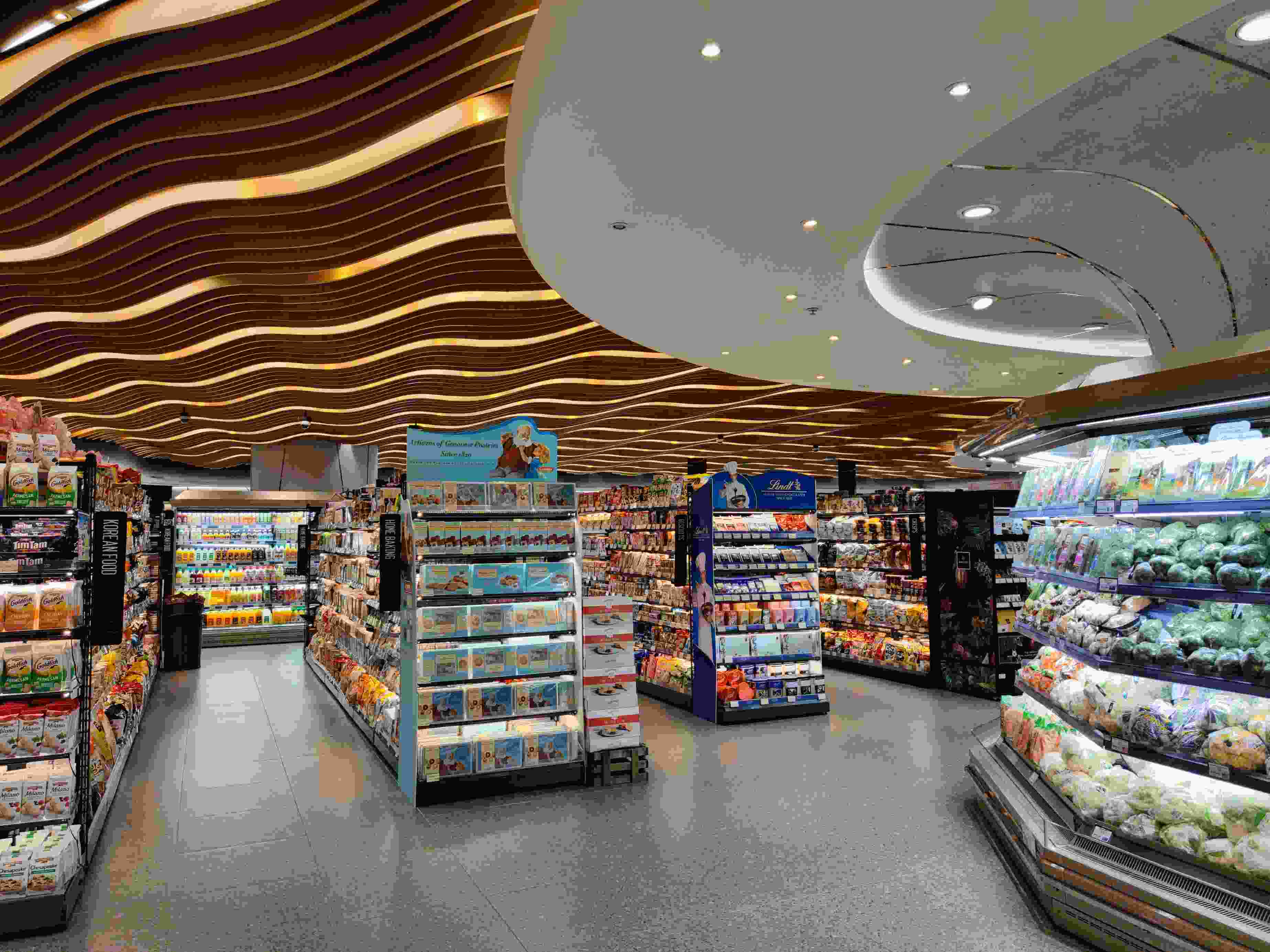 Supermarket interior