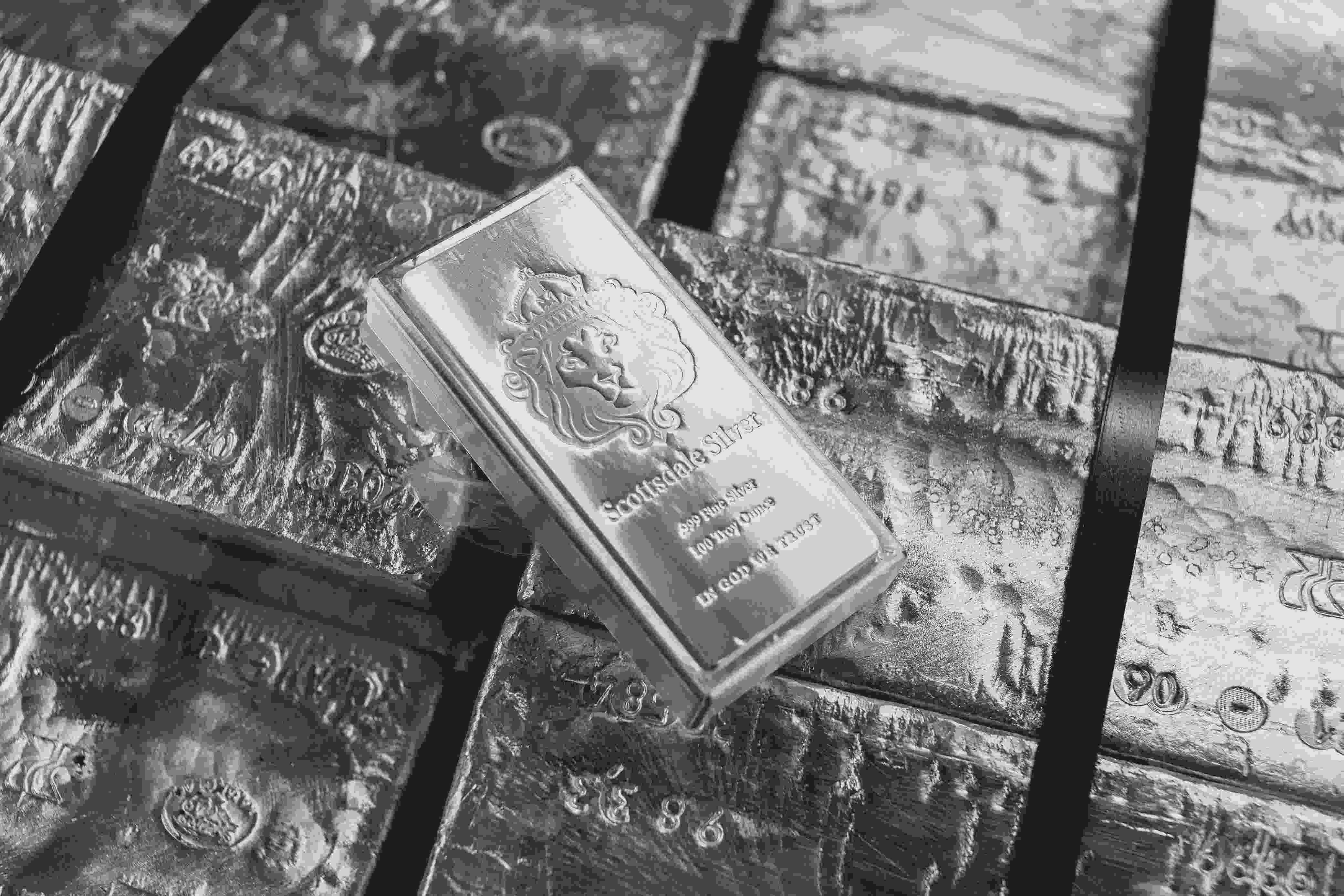 Silver bullion bars